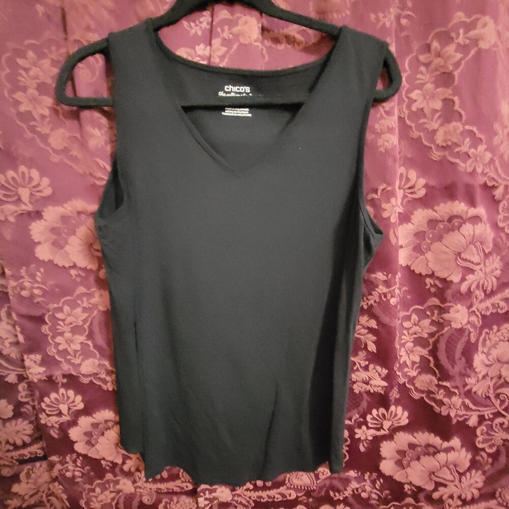 Chico's Black Tank Top Size 2